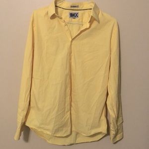 🚫SOLD🚫3/$15 Express Yellow fitted button down